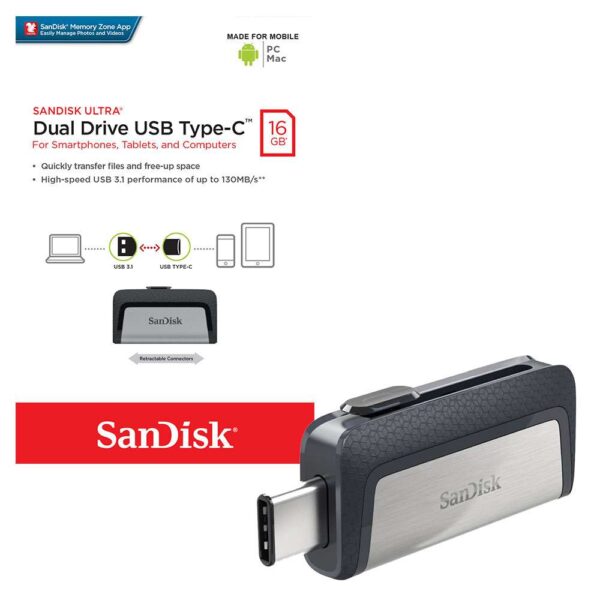 Sandisk Usb Drive 3.0 Ultra Dual Type C Galaxy.pk3  1