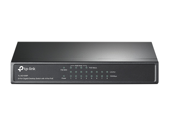 Tplink SG1008P 8 Port Gigabit Desktop Switch With 4 Port PoE Price in Pakistan Galaxy.pk